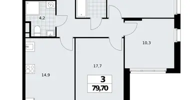 Apartamento 3 habitaciones en Northern Administrative Okrug, Rusia