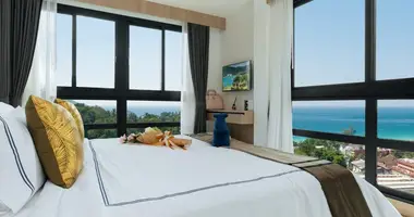 Penthouse 2 pokoi z Okna z podwójnymi szybami, z Balkon, z Meble w Phuket, Tajlandia