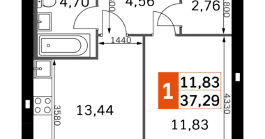 Квартира 1 комната в Одинцовский городской округ, Россия