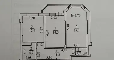 Apartamento 2 habitaciones en Odesa, Ucrania