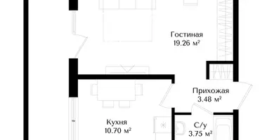 Квартира 1 комната в Ташкент, Узбекистан