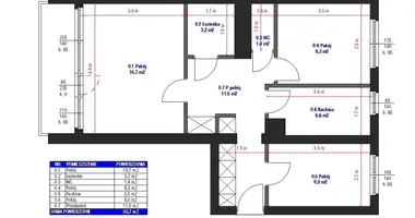 Appartement 3 chambres dans Cracovie, Pologne