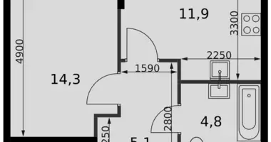 Appartement 1 chambre dans North-Western Administrative Okrug, Fédération de Russie