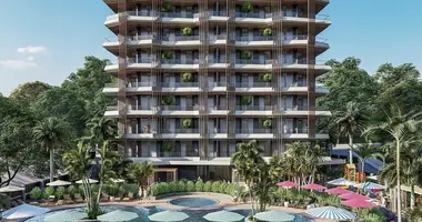 Apartamento 2 habitaciones con balcón, con airea acondicionado, con vistas a las montañas en Demirtas, Turquía