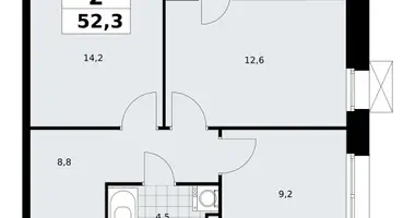 Apartamento 2 habitaciones en poselenie Sosenskoe, Rusia