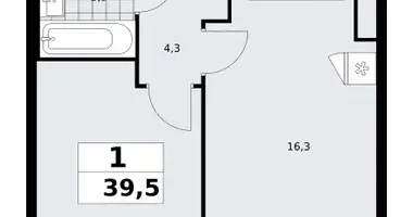 Appartement 1 chambre dans poselenie Sosenskoe, Fédération de Russie