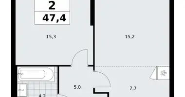 Apartamento 2 habitaciones en poselenie Sosenskoe, Rusia