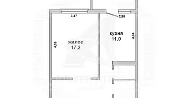 Apartamento 1 habitación en Brest, Belarús