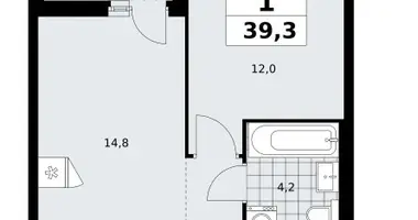 Apartamento 1 habitación en poselenie Sosenskoe, Rusia