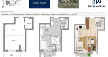 Apartamento 1 habitación en Minsk, Bielorrusia