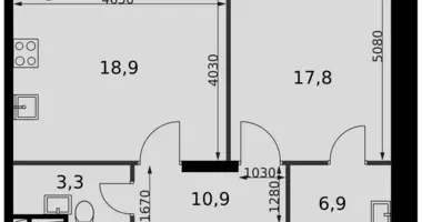 Wohnung 1 zimmer in Nordwestlicher Verwaltungsbezirk, Russland