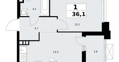 Квартира 1 комната в поселение Сосенское, Россия