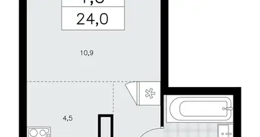 Apartamento 1 habitación en poselenie Sosenskoe, Rusia