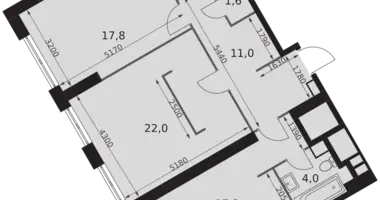 Apartamento 3 habitaciones en Konkovo District, Rusia