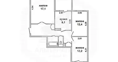 Квартира 1 комната в Мухавецкий сельский Совет, Беларусь