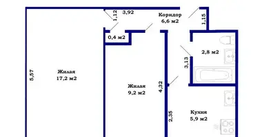 Appartement 2 chambres dans Minsk, Bélarus
