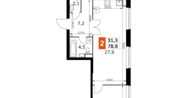 Apartamento 3 habitaciones en Moscú, Rusia