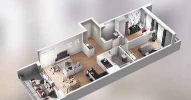 Apartamento 3 habitaciones en Poznan, Polonia