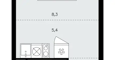 Apartamento 1 habitación en poselenie Sosenskoe, Rusia