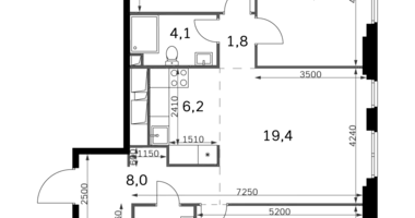 Wohnung 4 zimmer in Nordwestlicher Verwaltungsbezirk, Russland