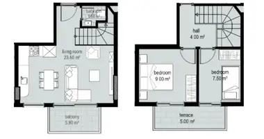 Appartement 2 chambres dans Alanya, Turquie