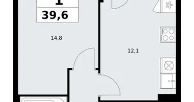 Wohnung 1 zimmer in Kommunarka, Russland