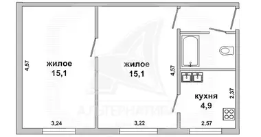 Apartamento 2 habitaciones en Brest, Bielorrusia