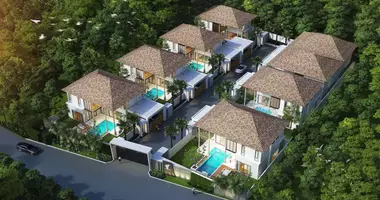 Villa 3 bedrooms with Furnitured, new building, with Air conditioner in Phuket, Thailand