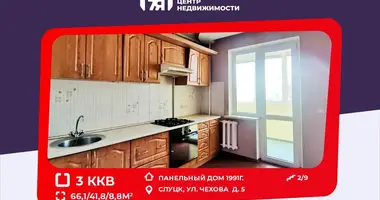 Apartamento 3 habitaciones en Slutsk, Bielorrusia