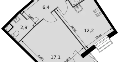 Appartement 1 chambre dans Razvilka, Fédération de Russie