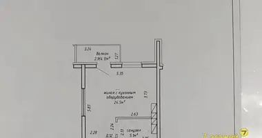 Wohnung 1 Zimmer in Minsk, Weißrussland