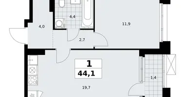 Appartement 1 chambre dans Kommunarka, Russie