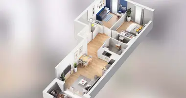 Apartamento 3 habitaciones en Poznan, Polonia