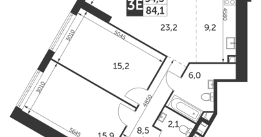 Appartement 3 chambres dans Konkovo District, Fédération de Russie