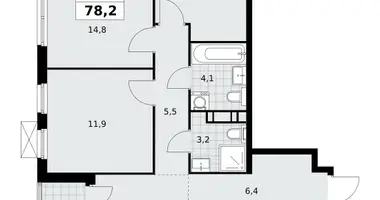 Apartamento 4 habitaciones en Moscú, Rusia