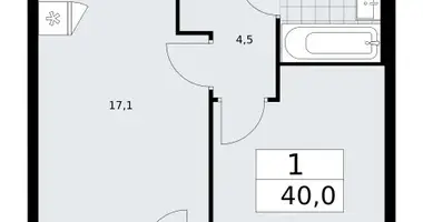 Wohnung 1 zimmer in Troizk, Russland