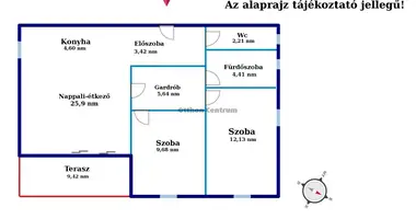 3 room apartment in Erd, Hungary