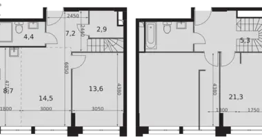 Apartamento 4 habitaciones en North-Western Administrative Okrug, Rusia