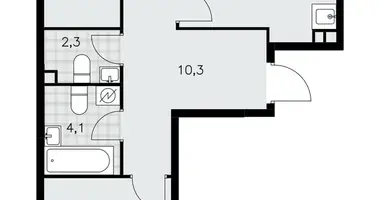 Appartement 3 chambres dans Moscou, Fédération de Russie