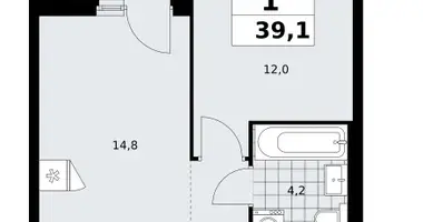 Mieszkanie 1 pokój w poselenie Sosenskoe, Rosja