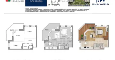 Apartamento 2 habitaciones en cyzevicki siel ski Saviet, Bielorrusia