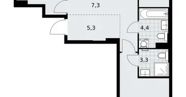 Wohnung 3 zimmer in Kommunarka, Russland