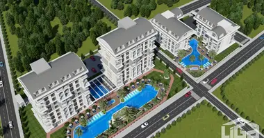 Mieszkanie 3 pokoi z parking, z basen, z sauna w Alanya, Turcja