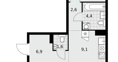 Apartamento 3 habitaciones en poselenie Sosenskoe, Rusia
