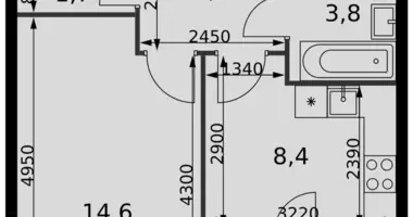 Appartement 1 chambre dans Razvilka, Fédération de Russie