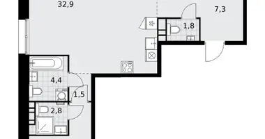 Appartement 3 chambres dans poselenie Sosenskoe, Fédération de Russie