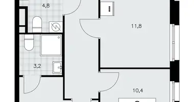 Apartamento 2 habitaciones en Northern Administrative Okrug, Rusia