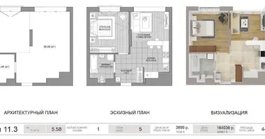 1 room apartment in Minsk, Belarus