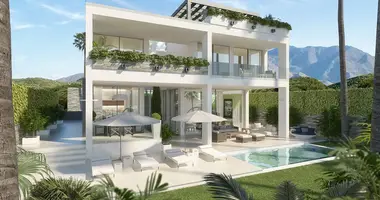 Villa 4 habitaciones con Aire acondicionado, con Vistas al mar, con Vista a la montaña en Estepona, España