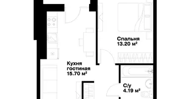 Квартира 1 комната в Ташкент, Узбекистан